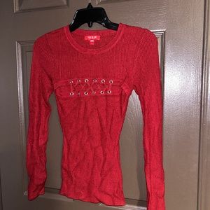 Guess red sweater size S